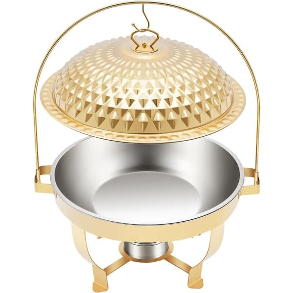 Chafing Dish, Rostfritt Stål, Stort Kapacitet,Guld