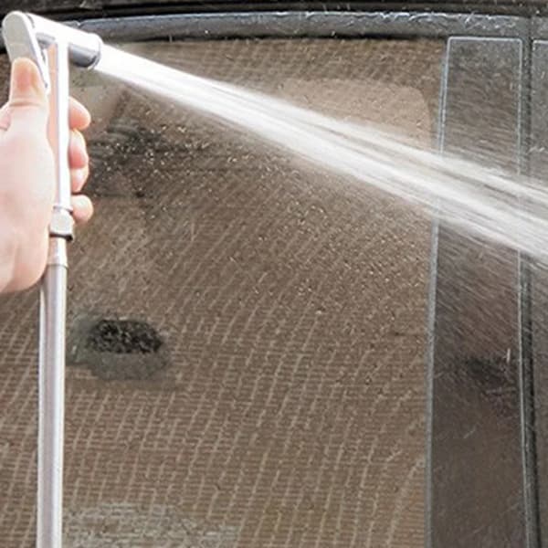 Bidet Dusch, Rostfritt Stål, Väggmonterad,Ljusgrå