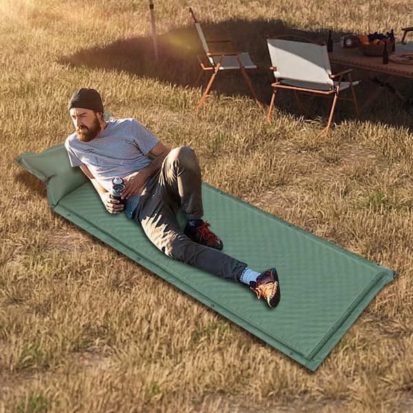 Oppustelig Camping Seng, Bærbar, Vandtæt,grøn