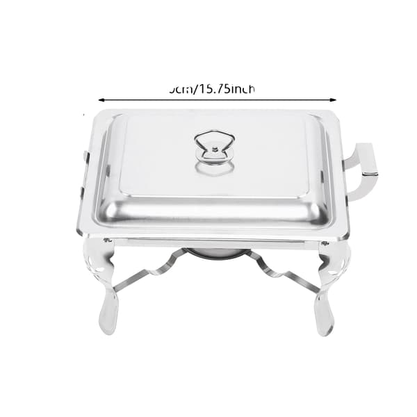 Chafing Dish, 6L Kapacitet, Elegant Design,Sølv