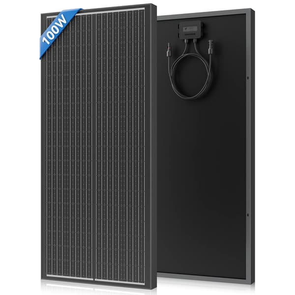 Solpanel, Monokristallint Silikon, Vattentät Design,100W
