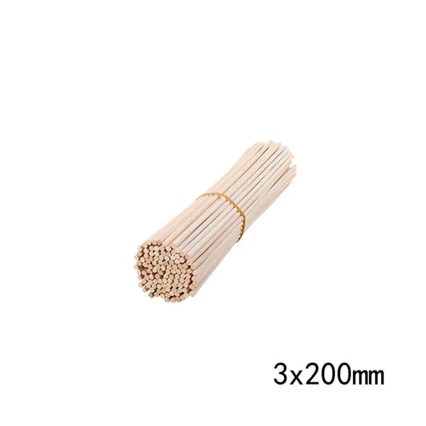 Diffuser Genopfyldningsstænger, Rattan Materiale, Langvarig Duftfrigivelse,3x200mm 25stk