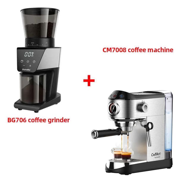 Espresso Maskine, Rustfrit Stål, Mælkeskummer,EU-a, CM7008 N BCG706