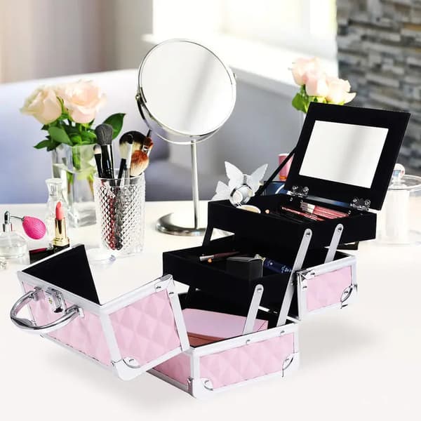 Makeup Opbevaringskasse, Låselig, Multi-Niveau Design,T1003-01-08283