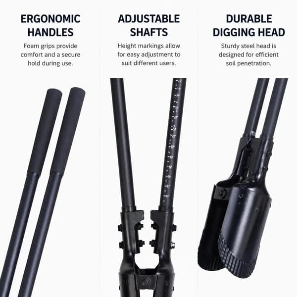 Jordbor, Ergonomisk Design, Holdbar Konstruktion,Rød