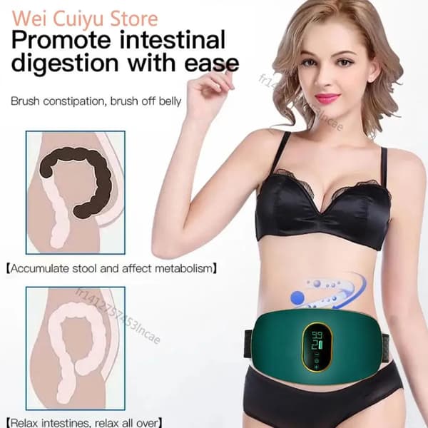 Muskelstimulator, Vibrationsterapi, Abdominalmassager,grøn