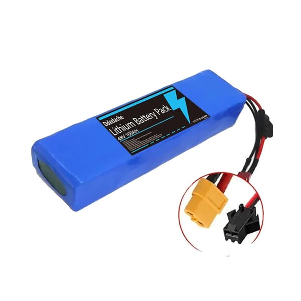 Litiumjonbatteripack, 100 Ah kapacitet, 48V konfiguration,XT60-SM