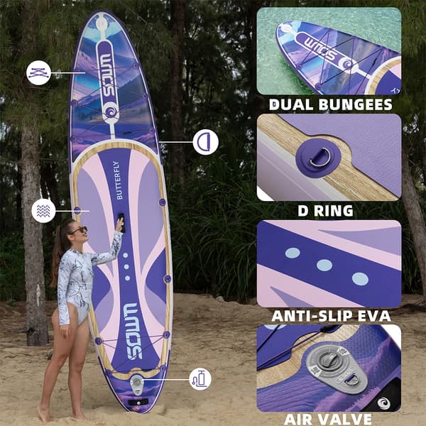SUP-bräda, mångsidig design, hållbar PVC-konstruktion, SW01