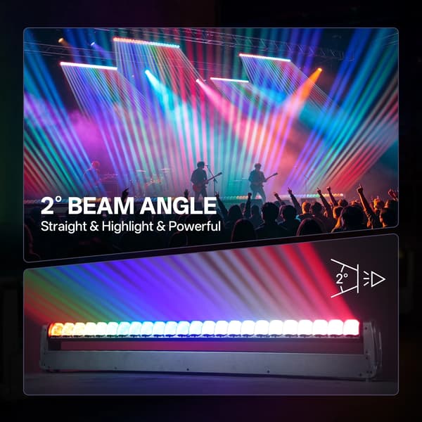 Vaskelys, RGBW LED, DMX Kontrol,EU stik