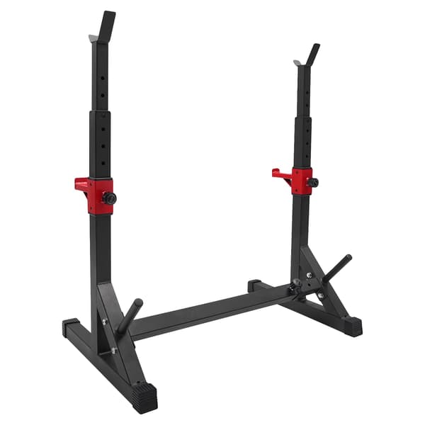Squat Rack, Justerbar Højde, 250kg Kapacitet,Sort