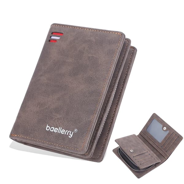 Plånbok, RFID-blockering, Avslappnad design,3241 kaffe