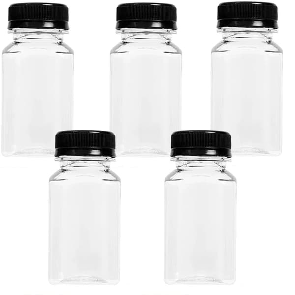 Förvaringsflaskor, Återanvändbar Plast, Skruvkapsyl,150ml-5PCS