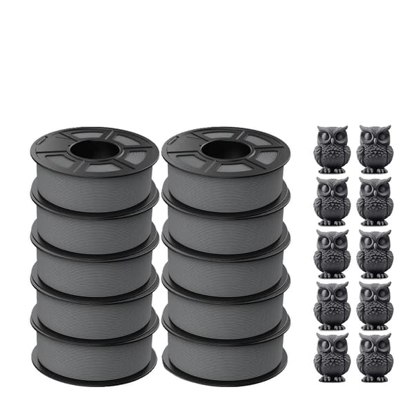 3D Filament, Hög Hastighet, Förbättrad Hållfasthet,HSMPETG Grå