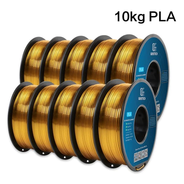 3D-printer filament, høj sejhed, miljøvenligt materiale,Silke Guld 10Kg