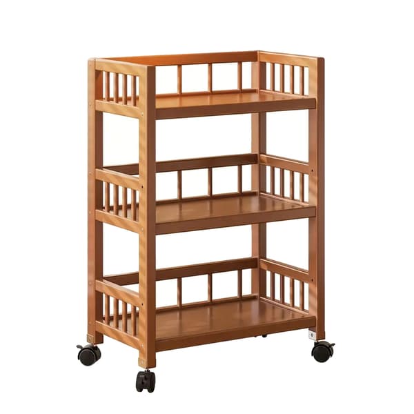 Förvaringsvagn, 360° Låsbara Hjul, Smal Design,3-Tier