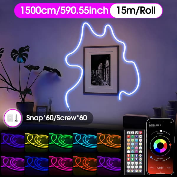 Neonremsa, Musiksynk, Appkontroll,15M