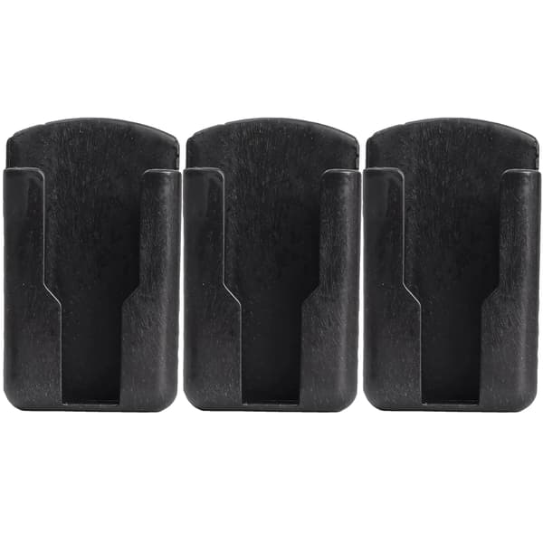 Fjernbetjeningsholder, Nem installation, Holdbart ABS-plastik,3stk sort