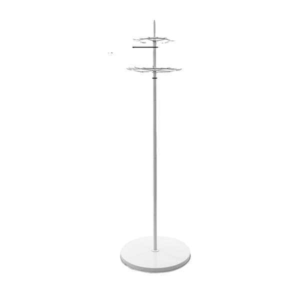 Slipsnor Organizer, 31 Krog, Pladsbesparende Design,HVID