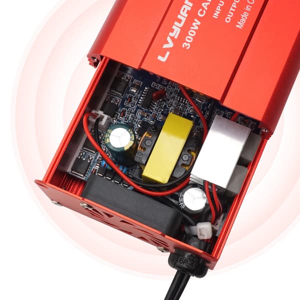 Inverter, Dual USB Output, Kompakt Design,EU-stik