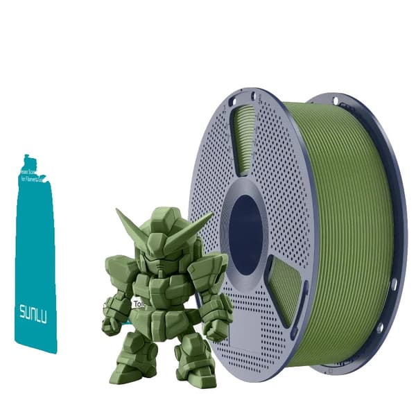 3D-printer filament, PLA Plus, egnet til FDM-printere,Oliven Grøn