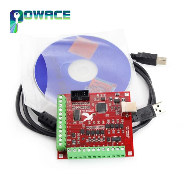 CNC Rörelsekontroller, 4 Axlar Stöd, 100KHz Frekvens, CE Certifierad, PCB Material, Dimensioner 7.5 x 5.5 cm