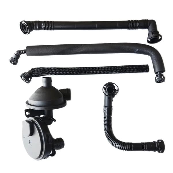 Vevhussventilslangkit, Kompatibelt med lyxbilsmodeller E46 E39 E60 E61 E65 E66, Högkvalitativ gummi, Motor kompatibilitet M52 M54