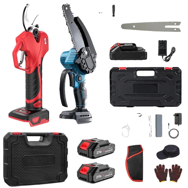 Mini Beskæringssav, 3000W, Lithium-ion Batteri,Stil G-3 Batteri Sæt