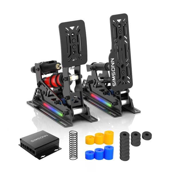 Sim Racing Pedaler, Højstyrkestål, USB3.0 Forbindelse,Pro X Ultra P2-H2