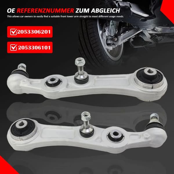 Nedre styrarm, aluminiummaterial, premium kulled,1 Par