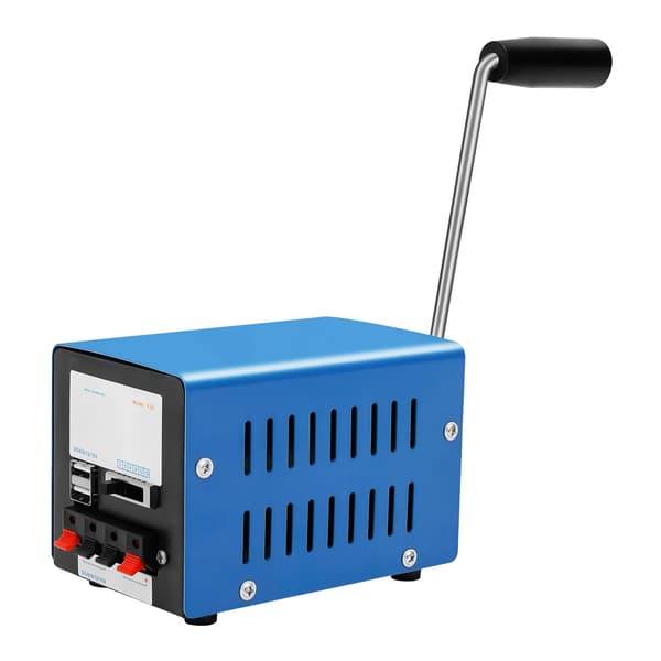 Handvevsgenerator, Manuell drift, USB-laddning kompatibel,Blå
