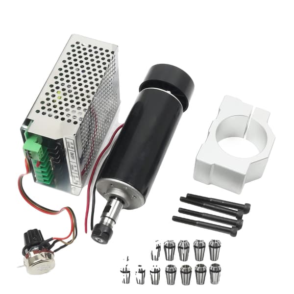 500W CNC Router Spindelmotor, Luftkyld, Hög hastighetskontroll, ER11 Chuckar