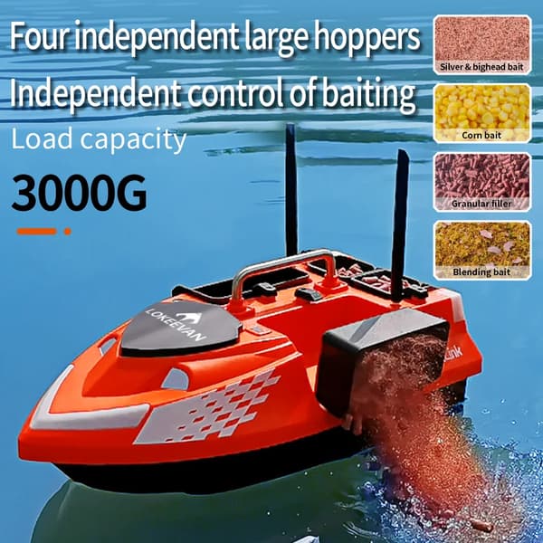 Bait Boat, 4 Bait Kamre, GPS Navigation,2026 Ny Version