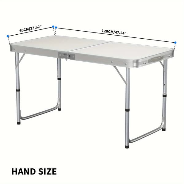 Fällbart Campingbord, Justerbar Höjd, Bärbar Design,1