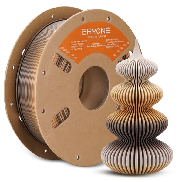 3D-printer filament, mat gradient finish, miljøvenligt PLA-materiale,kaffe-HS