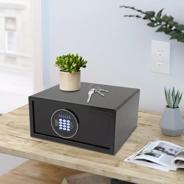 Sikkerhedsskab, Dobbeltadgang, USB-interface,Sort