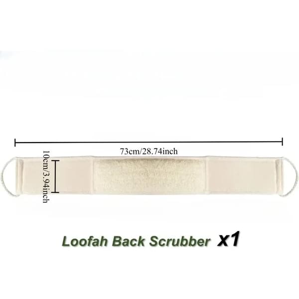 Ryggskrubb, Lång Design, Loofah Material,1Pc