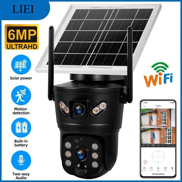 Udendørs kamera, solcelledrevet, 4G-forbindelse,Sol WIFI Kamera