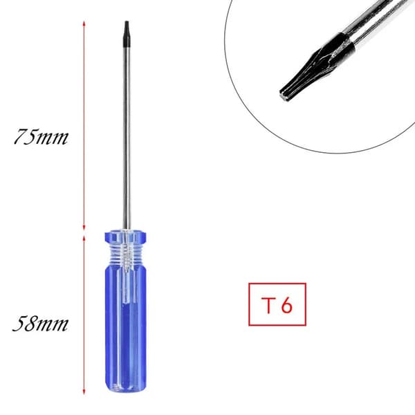 Torx Skruetrækker, Mini Størrelse, Multifunktionel,T6 Ingen Hul