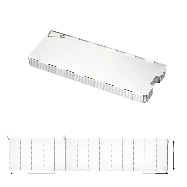 Vindskydd, Bärbar Design, Hållbar Aluminiumlegering,14 Tallrikar