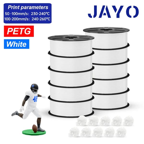 3D-printer filament, forbedret holdbarhed, pænt viklet materiale,PETG Hvid