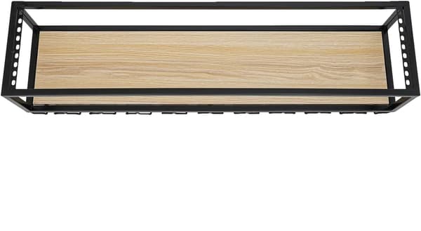 Vinglas Rack, Justerbar Højde, Industriel Stil,sort