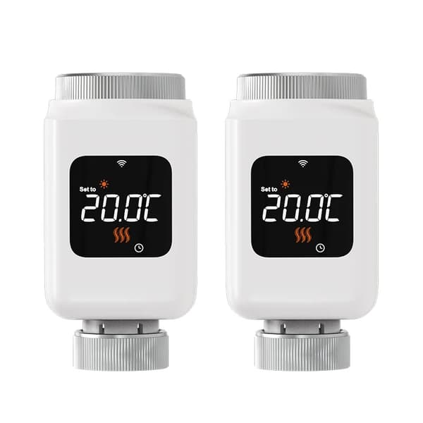 Termostatisk radiatorventil, smart kontrol, energibesparende tilstande,2PCS