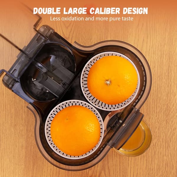 Juicer, Automatisk Presning, Dobbelt Skål Design,Sort