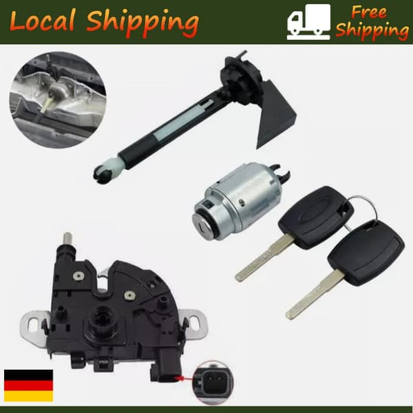Auton konepellin lukko, kestävä metalli, helppo asennus,1 Set