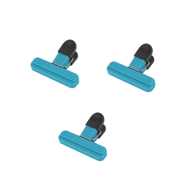 Påseklämmor, Lätt Grepp, Miljövänlig Design,S - 3Pcs Blå