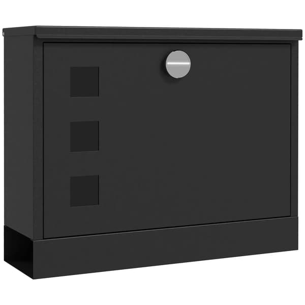 Metallpostlåda, Väderbeständig, Säker,svart