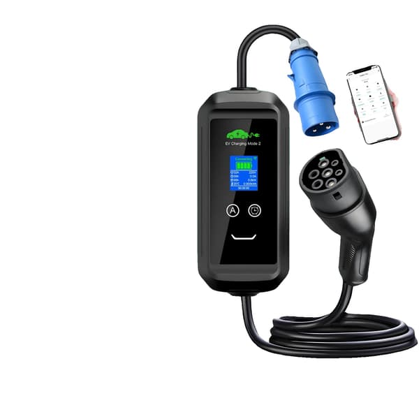 EV-lader, 7,2 kW effektudgang, tidsforsinkelsesfunktion,Type2
