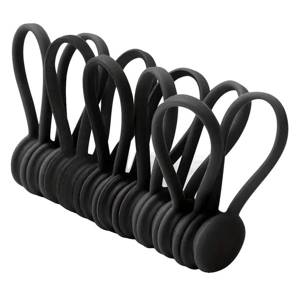 Magnetiske Kabelklips, Silikone Materiale, Genanvendeligt Design,10stk