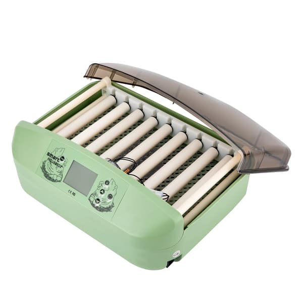 Automatisk inkubator, 32 ägg kapacitet, LCD-display,Grön