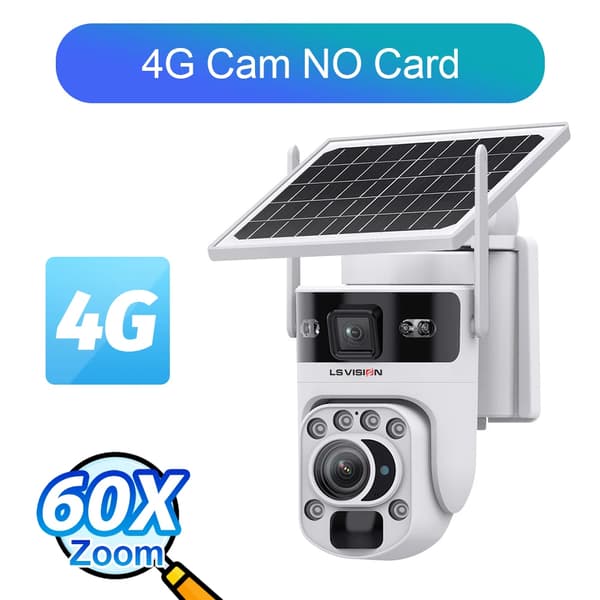 Overvågningskamera, 12MP opløsning, 60X optisk zoom,4G Version 60X Zoom